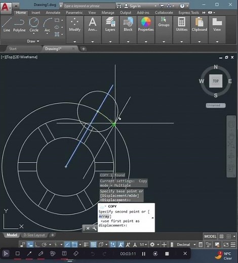 AutoCAD 2D Basics for Beginners | First Drawing Tutorial