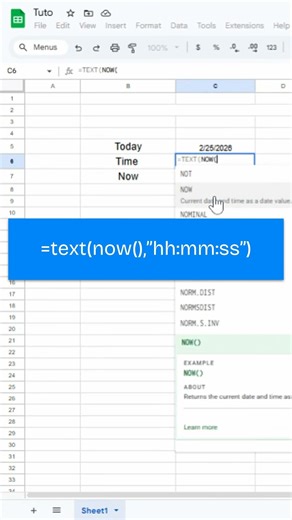 3 Google Sheets Tricks: TODAY(), NOW() & Time to Save Time!” ✅