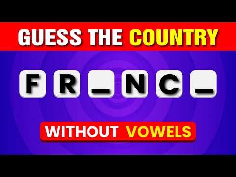 Can You Guess The Country Without Vowels? 🌎🧠 | 99% Fail This Country Quiz! 😱 | Quiz Cottage