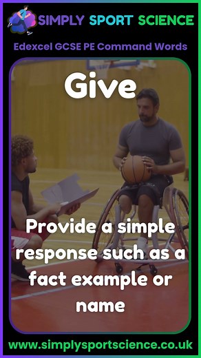 #SimplySportScience: #edexcel #gcsepe - #Command #words - #Give - #ace those #exams