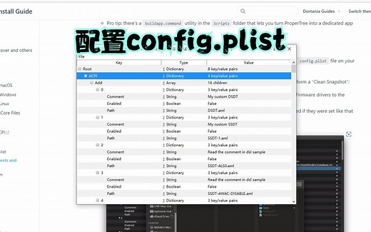 黑苹果折腾分享：按OpenCore官方说明配置EFI的config.plist配置文件