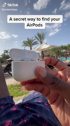 Find your AirPods fast! #podspot #findmyairpods #airpodschallenge #howtofindairpods #findairpods #lostairpod #fyp #airpodsjump #airpod #firstclass #upinthesky