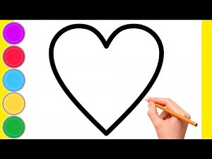 How to draw a Heart Easy | Heart Drawing step by step