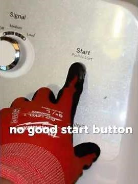 Dryer Start Button Not Working!! #diy #appliances #shorts