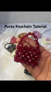 Purse keychain | Diy | Tutorial | Beaded keychains #handmade #handmadeaccessories #diy #keyrings