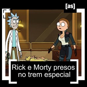 100K views · 5.5K reactions | Rick e Morty novamente se veem em apuros, agora presos em um trem ameaçador! 離 #RickEMorty | Adult Swim Brasil | Facebook