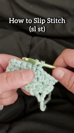 How to Slip Stitch (SL ST) | Beginner Crochet Tutorial
