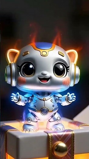 “Cute Robot Spark Dance – Super Viral Kids Short!”