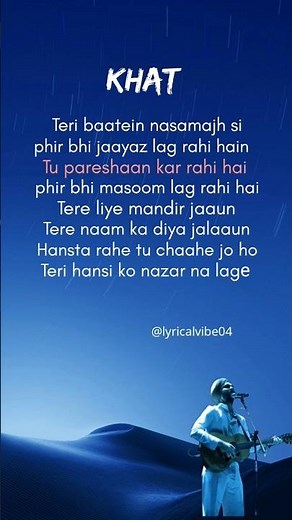 Khat Song 💌 - Navjot Ahuja | lyrics 🤍 #lyrics #khatsong #trending