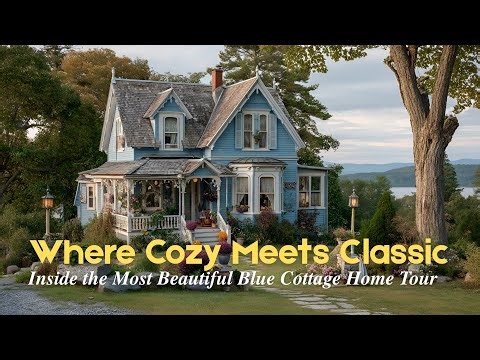 Cozy Blue Elegance: The Cottage That Captures Your Heart