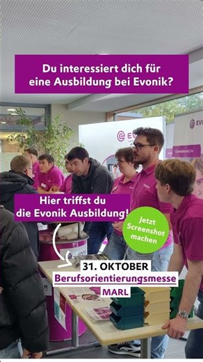 Save the Date! 📅 Triff die Evonik Ausbildung persönlich | Oktober 2025 | Evonik