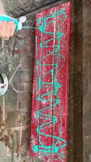 🎨✨ EASY SALT PAINTING: Perfect Technique for Beginners! 🌊🖌️ #diy #homedecor #rustic