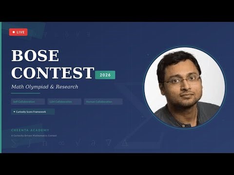 Bose Contest on Math Olympiad and Research 2026 | Cheenta Academy