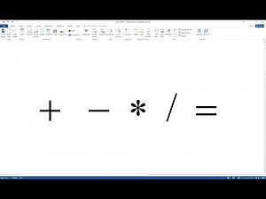 important symbol in ms word