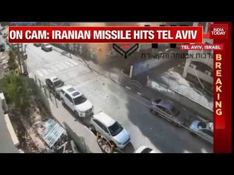 Iranian Missile Strikes Tel Aviv, CCTV Captures Direct Hit On Building