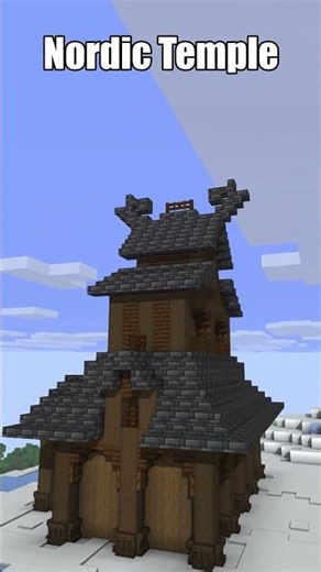 Minecraft Nordic Temple Build Inspiration | Viking Style Temple Design