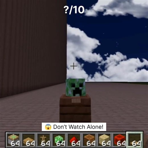 💀 Minecraft Jumpscare Build 😱 #minecraft #mcpe #trending #gaming #shorts #op #top #best #dream