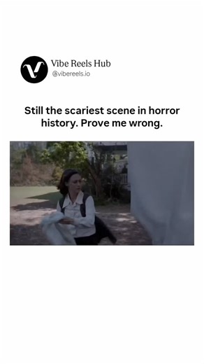 Vibe Reels Hub™ | The video is a chilling clip from the horror film "The Conjuring" (2013), showcasing the infamous "bedsheet" scene set in broad daylight... | Instagram
