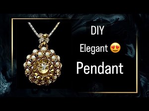 How to Bezel a 14 mm Rivoli - Stunning 😍 Gold Pendant