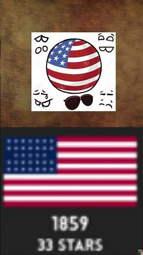 USA flag changing over time
