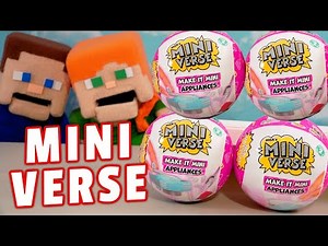 Mini-Verse Make it Mini MGA Toys & Food Mystery Boxes! With Puppet Steve & Alex