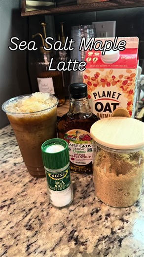 Sea Salt Maple Latte Recipe with Oat Milk
