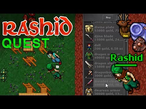 Tibia: Rashid – The Travelling Trade Quest – Paso a Paso