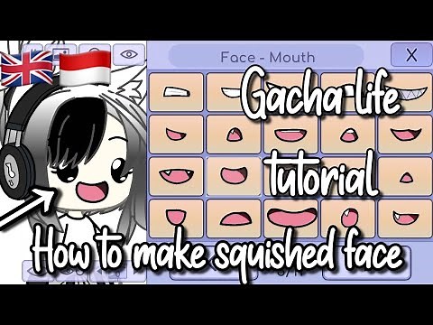 How to make squished face on gacha life!!