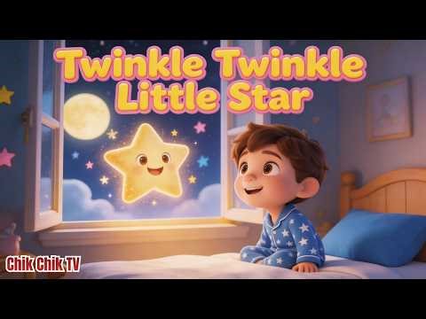 Twinkle Twinkle Little Star | Cute Baby Star Song | Nursery Rhymes & Kids Songs #chikchiktv #rhymes
