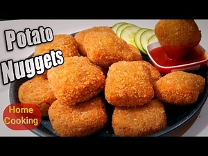 Potato Nuggets Recipe - Delicious Potato Nuggets - Crispy Aloo Nuggets - Potato Snacks recipe