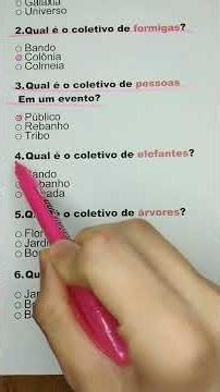 Quiz de Português: COLETIVOS! #criativos #viral #shorts #quiz