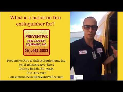 Halotron fire extinguisher non damaging clean agent