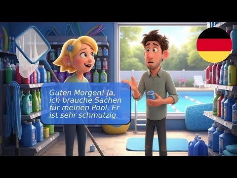 10 simple pool dialogues in German (A1-A2) – everyday language at the swimming pool