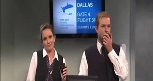 SNL Airport Sketch With Tina Fey Taran Killam