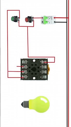 How to Wire 8 PIN Relay for Holding or Latching Circuit#electrical #viral #shorts