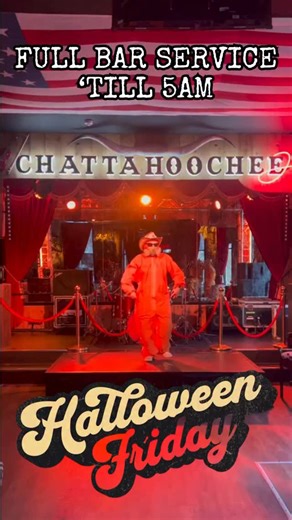 OPEN WITH FULL BAR SERVICE UNTIL 5AM TOMORROW NIGHT for Halloween Friday! Our team will be dressed for the apocalyptic mayhem that is about to come upon us tomorrow night. 🎃👻 #halloween #halloweekend #brisbane #countrybar #australia | Chattahoochees
