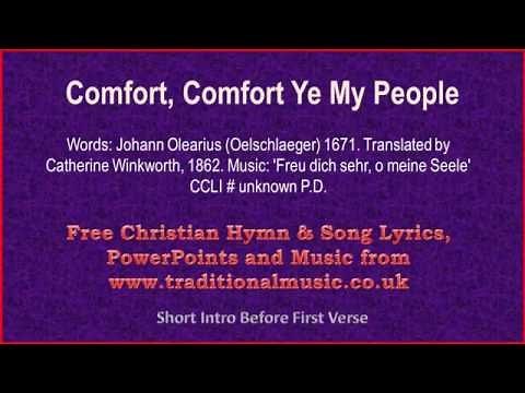 Comfort, Comfort Ye My People(v2) - Hymn Lyrics & Music