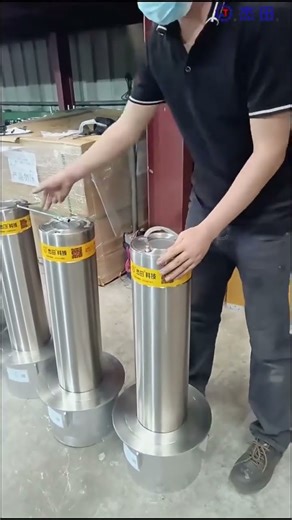 Stainless Steel Lockable Removable Bollards #bollards #removablebollards