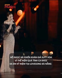 Hồ Ngọc Hà khiến khán giả suýt xoa vì thể hiện quá tình ca khúc Xa Em Kỷ Niệm tại Lovesong Đà Nẵng 💖 Cre: Hồ Ngọc Hà - Medley: Những Lời Dối Gian, Hoa Tàn, Xa Em Kỷ Niệm | Love Songs Love Vietnam in Đà Nẵng #NhungLoiDoiGian #HoaTan #XaEmKyNiem #HoNgocHa #LoveSongDaNang #TProduction #POPSMusic ----------- © Bản quyền của video này thuộc về Hồ Ngọc Hà - đối tác POPS. © The copyright of this video belongs to Hồ Ngọc Hà - a POPS partner. videoid:tQnMzaU3aTE | POPS Music