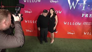 Danny DeVito and daughter Lucy attend the 'Willow' premiere in Los Angeles