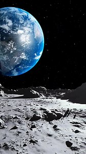 231K views · 4.4K reactions | From the Moon, Earth appears about 3.7 times larger in diameter than the Moon appears from Earth. Because Earth's diameter is about 12,742 km and the Moon's is 3,474 km, Earth's area in the lunar sky is roughly 13.5 times bigger, making it look much larger and brighter—like a massive, colorful “blue marble.” #SpaceX #NASA #ISRO | Cosmic Adventure | Facebook