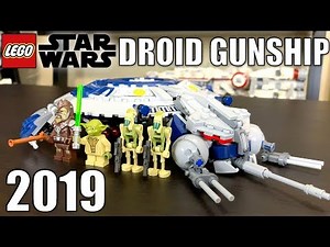 LEGO Star Wars 2019 Droid Gunship Review! Set 75233!