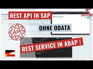 REST API in SAP erstellen - ohne ODATA - REST Service in ABAP [deutsch]