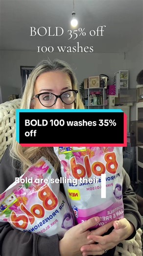 Save 35% on BOLD Laundry Pods for 100 Washes