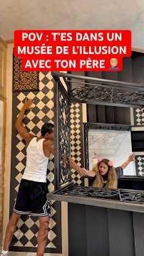 POV: YOU'RE IN A MUSEUM OF ILLUSION WITH YOUR DAD 🤦🏼‍♂️ #sister #humor #dad #funny #illusion