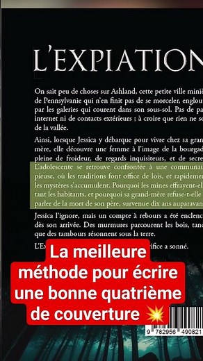 Comment écrire une bonne quatrième de couverture pour son livre ?