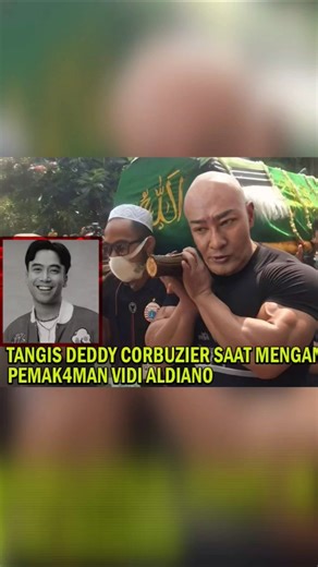 Dedy Cries While Accompanying Vidi Aldiano to His Final Resting Place