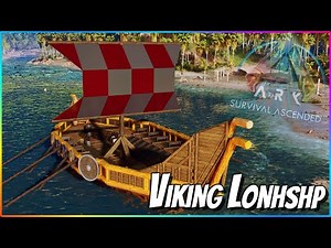 Building A Viking Longship Raft In Ark Survival Ascended!