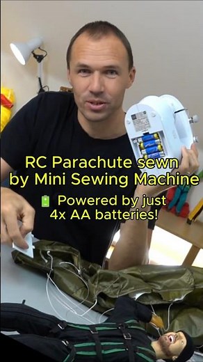 I Built a Parachute With Just 4 AA Batteries!