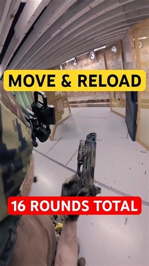 Move, Reload, Finish the Fight | Tactical Pistol Drill #shorts